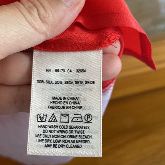 - Silk! Maeve Anthropologie size 4 color block silk shirt - Picture 3 of 6